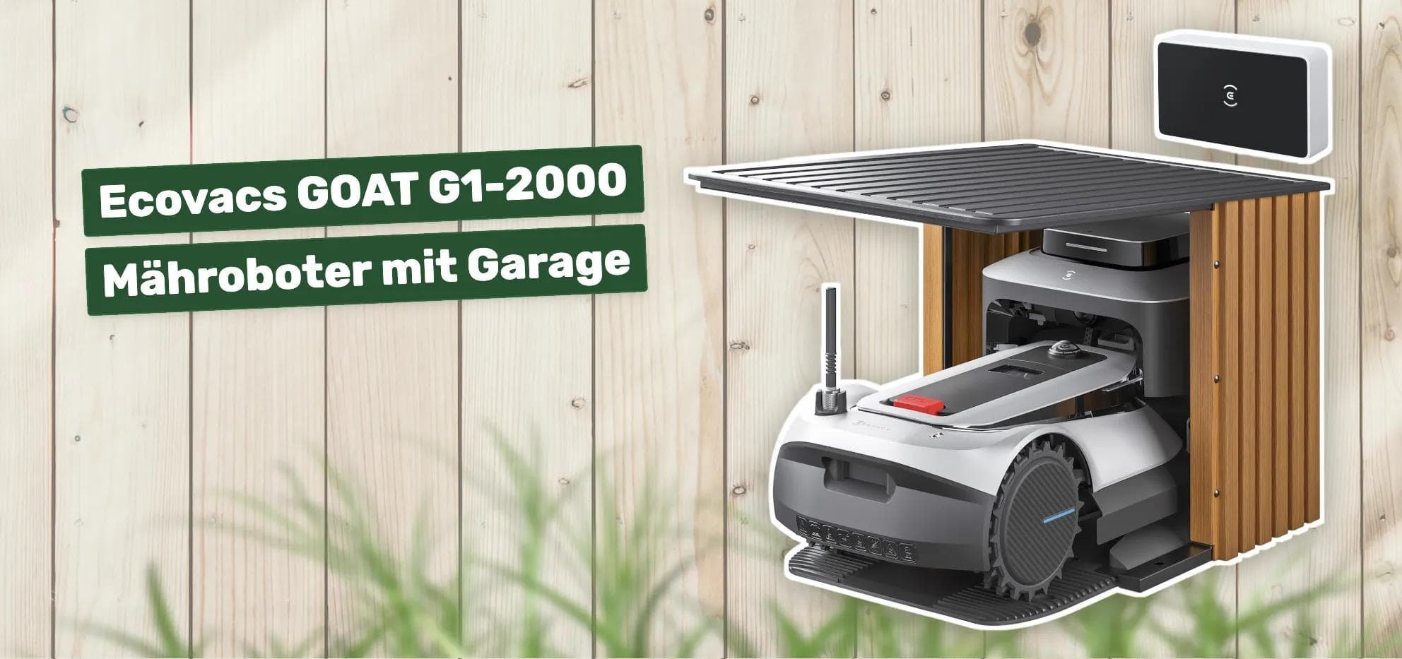 Ecovacs GOAT G1-2000 Mähroboter mit Garage