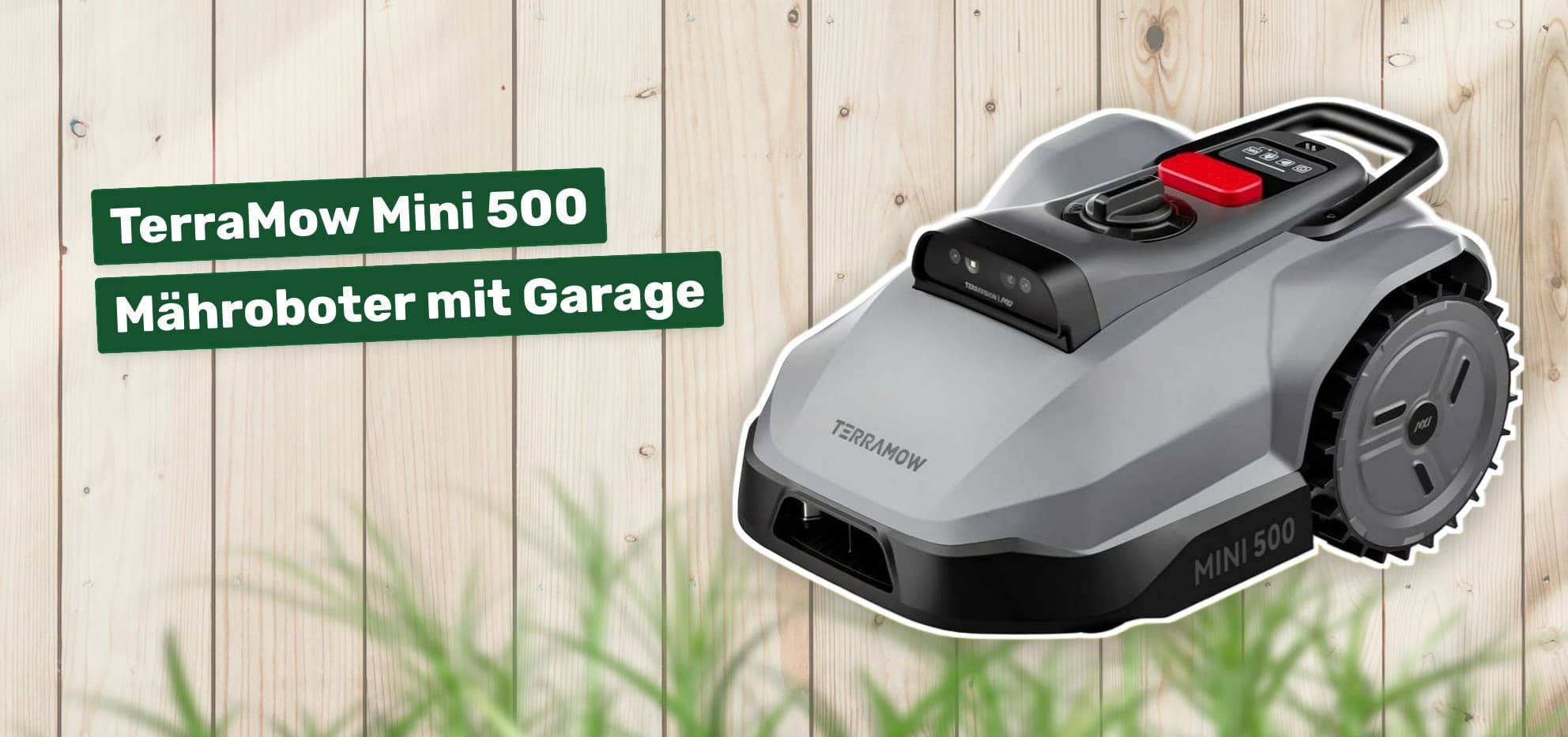TerraMow Mini 500 Mähroboter mit Garage