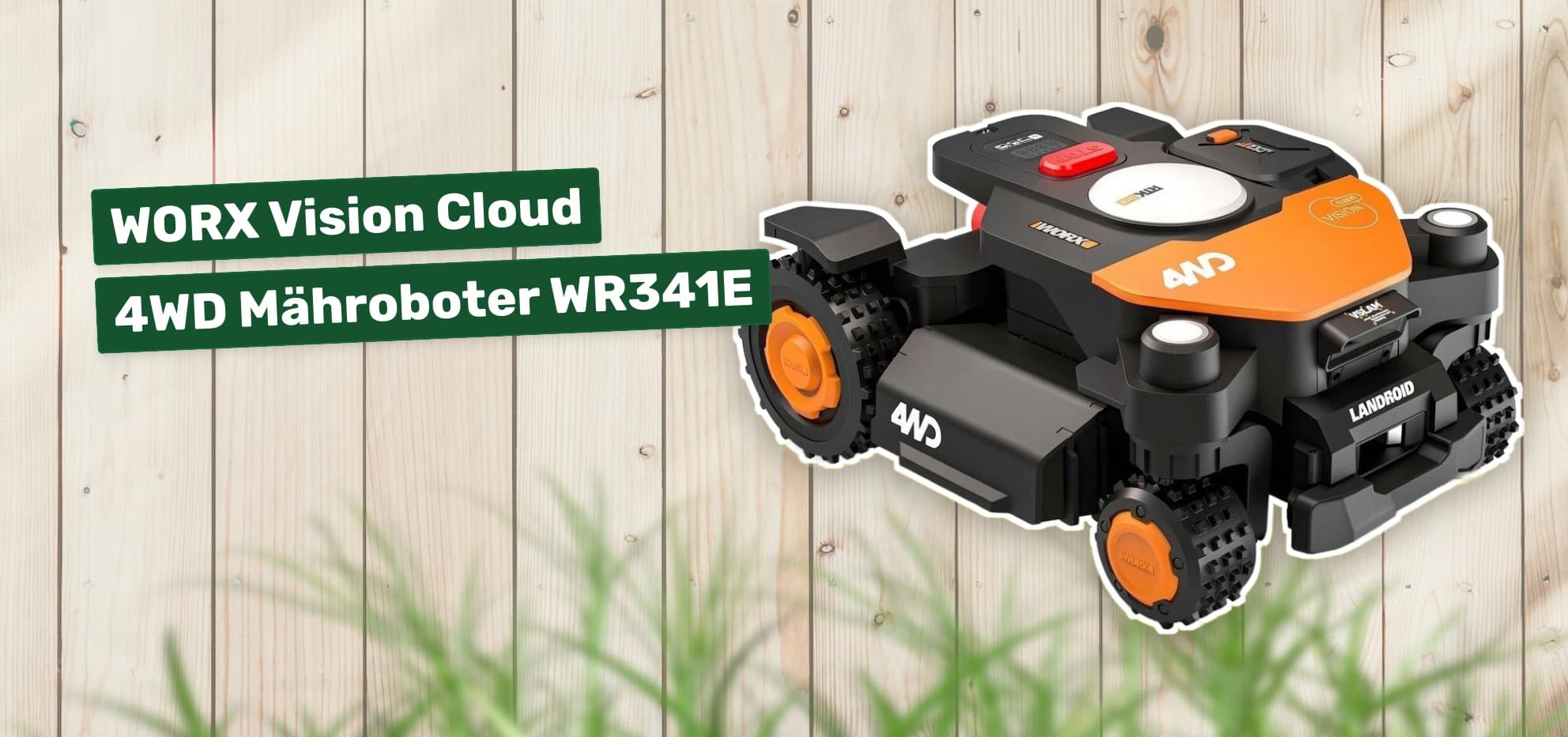 WORX Vision Cloud 4WD Mähroboter WR341E