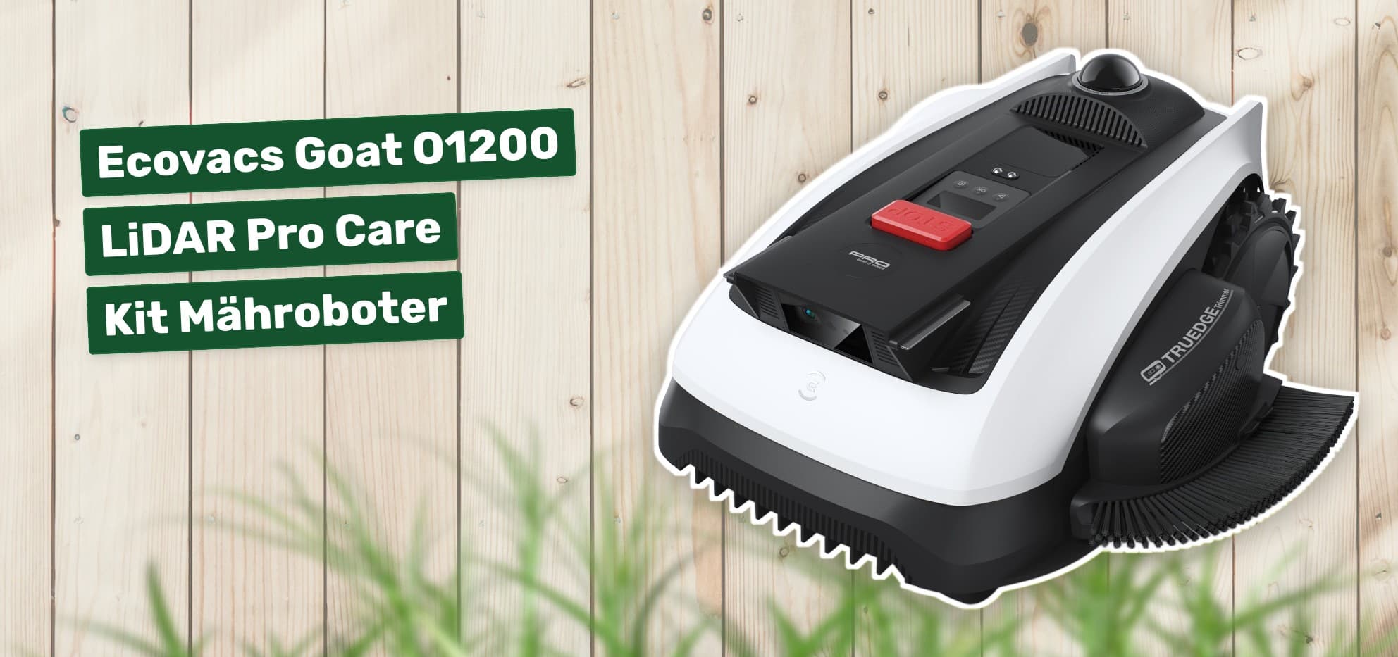 Ecovacs Goat O1200 LiDAR Pro Care Kit Mähroboter