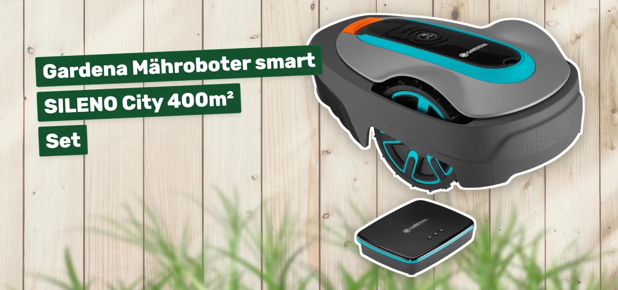 Gardena Mähroboter smart SILENO City 400m² Set