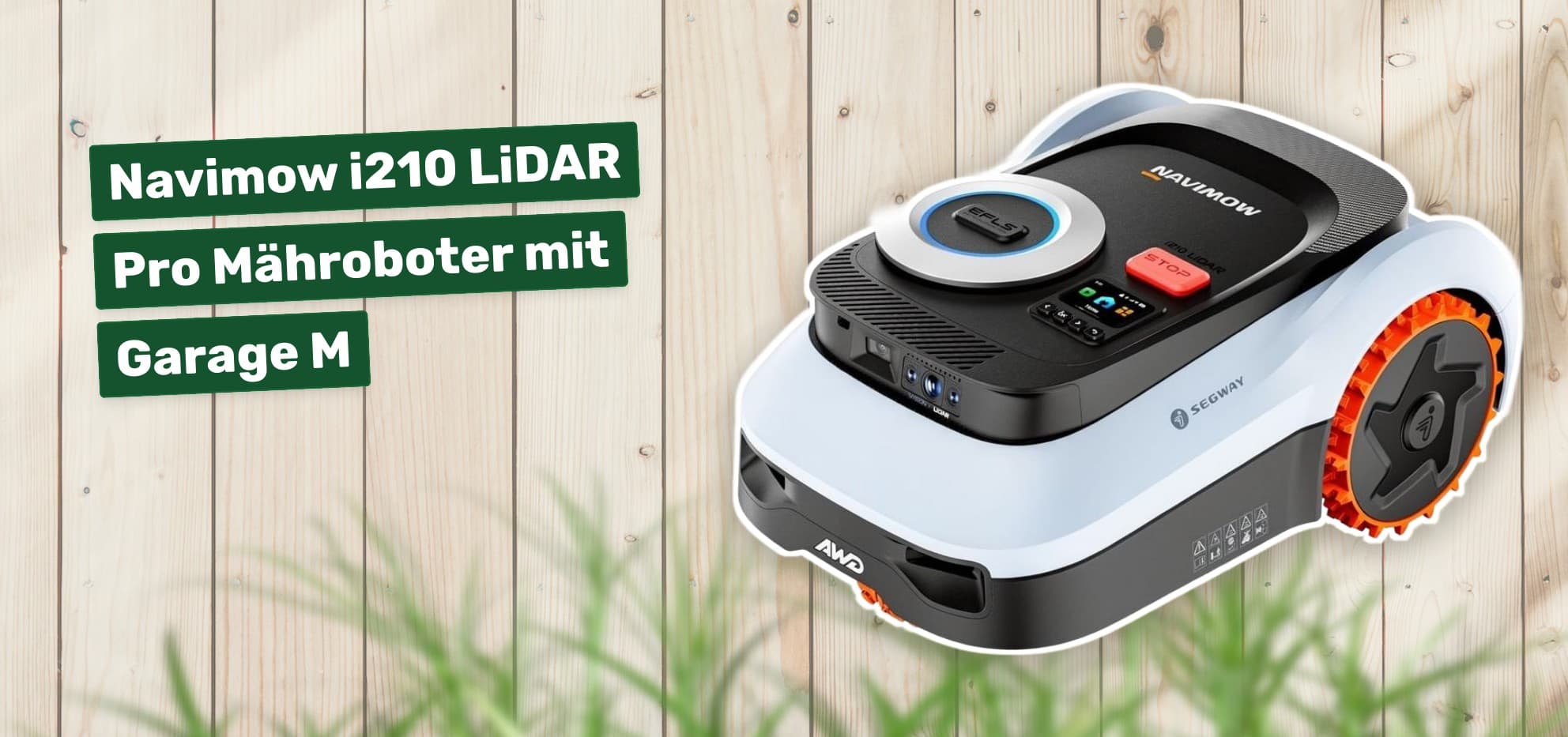 Navimow i210 LiDAR Pro Mähroboter mit Garage M