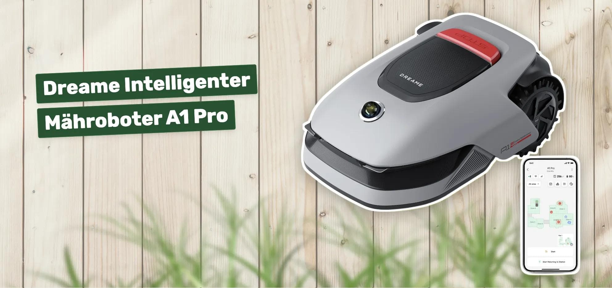 Dreame Intelligenter Mähroboter A1 Pro