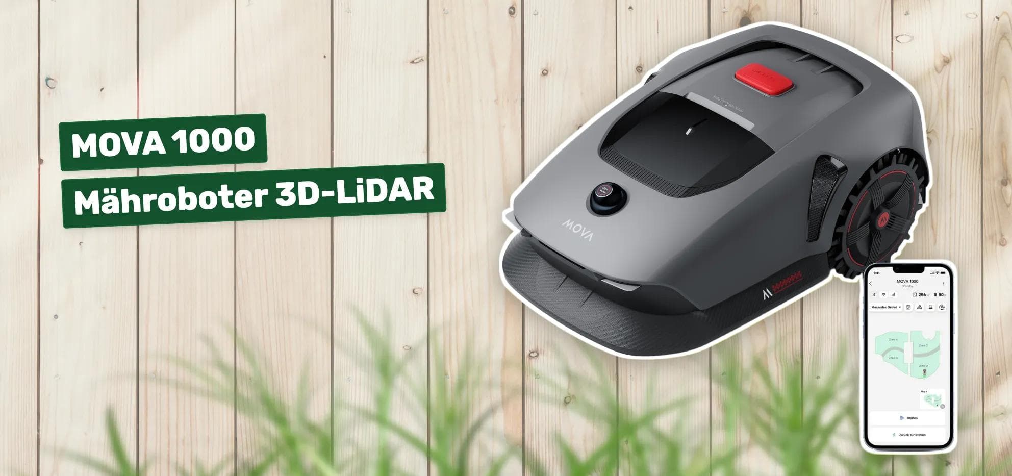 MOVA 1000 Mähroboter 3D-LiDAR